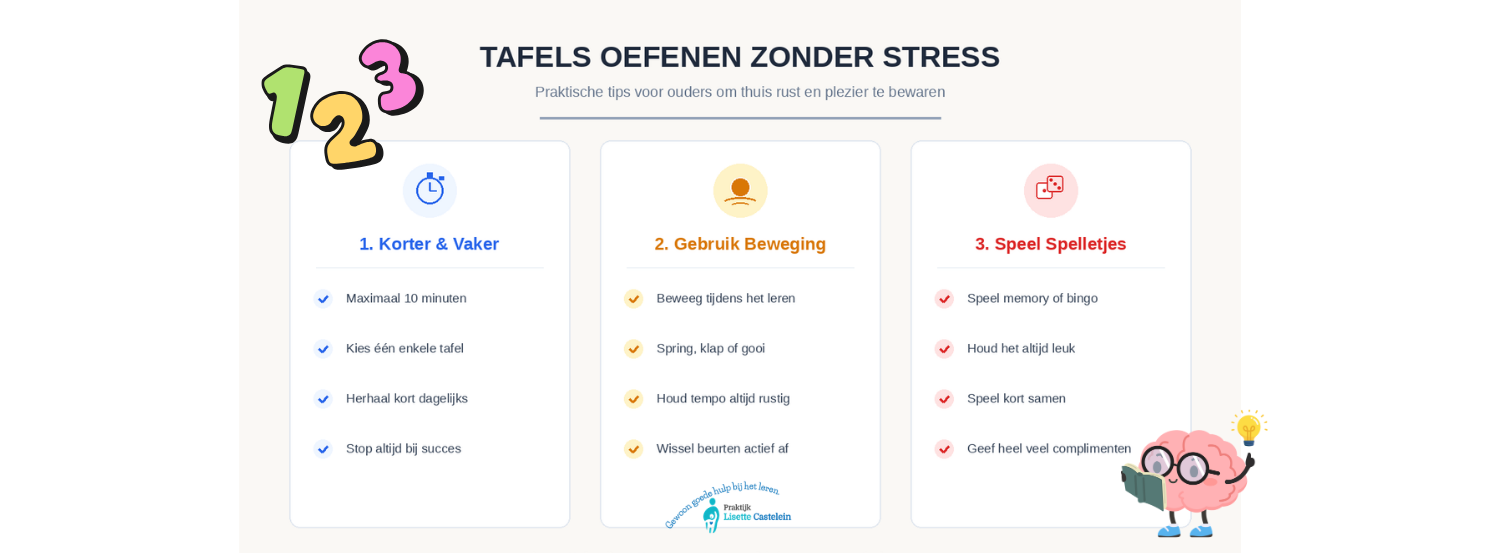 Tafels oefenen